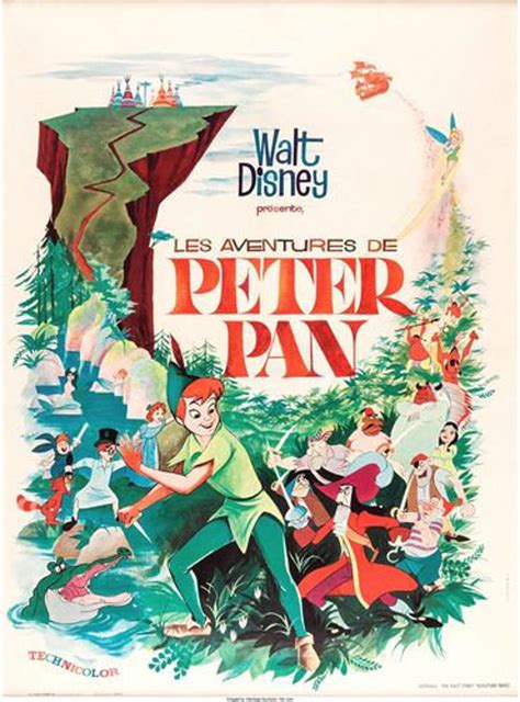 Vintage French Peter Pan Movie Poster A3/A4 Print - Etsy