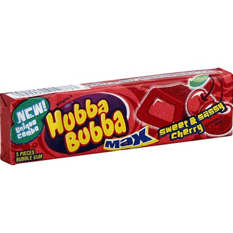 Hubba Bubba Max Bubble Gum Sweet And Sassy Cherry Chewing Gum Foodtown