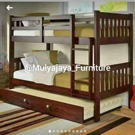 Jual Ranjang Susun Anak Dewasa Model Jari Jari Susun Kayu Jati