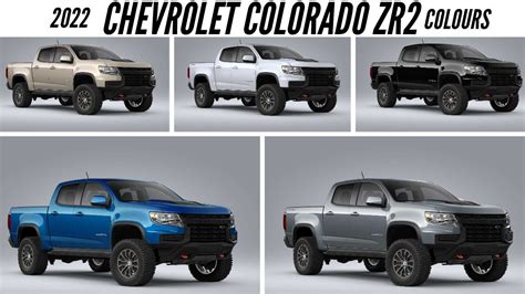 Chevrolet Colorado Zr All Color Options Autobics