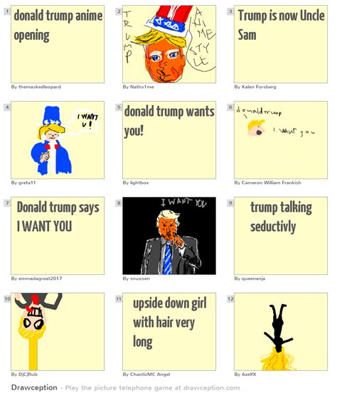 donald trump anime opening - Drawception