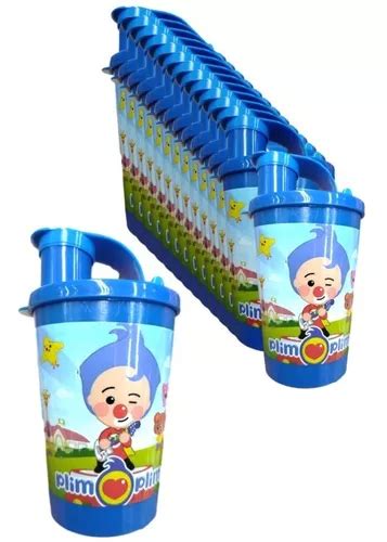 Vaso Pitillo Sorpresa Plim Plim X Termo Fiesta Infantil Cuotas Sin