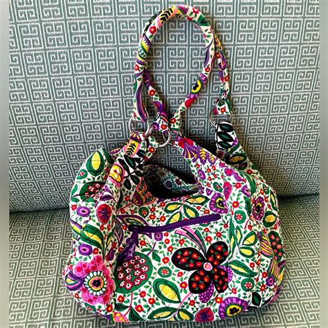 Vera Bradley Viva La Vera Hobo Shoulder Bag Purse M… Gem