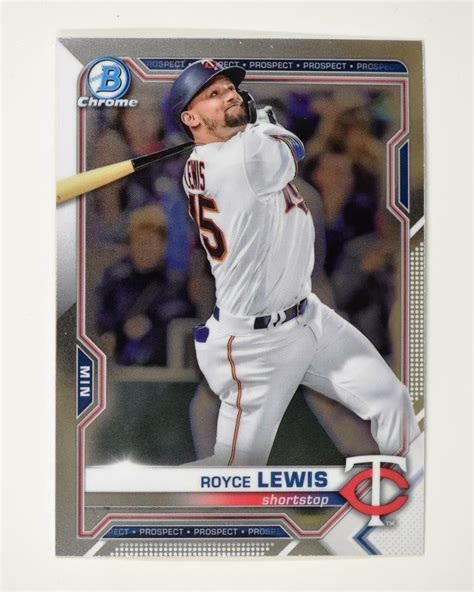 Bowman Prospects Chrome Base Bcp Royce Lewis Minnesota Twins