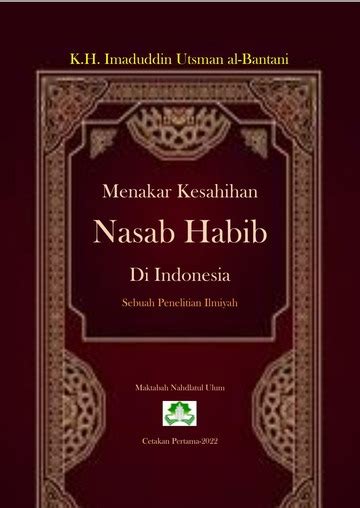 Buku Nasab Ba Alawi Terputus Kh Imaduddin Kh Imaduddin Free