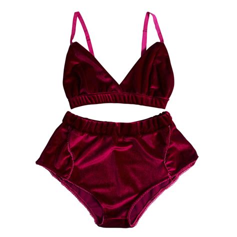 Women Velvet Bikini Set Vintage Push Up Padded Bandage Swimsuit Beach