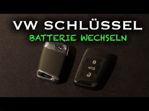 Vw Passat B Schl Ssel Batterie Wechseln Auch Skoda Superb Iii