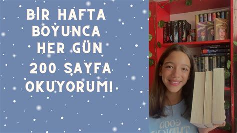 Bir Hafta Boyunca Her Gün 200 Sayfa Okuyorum YouTube