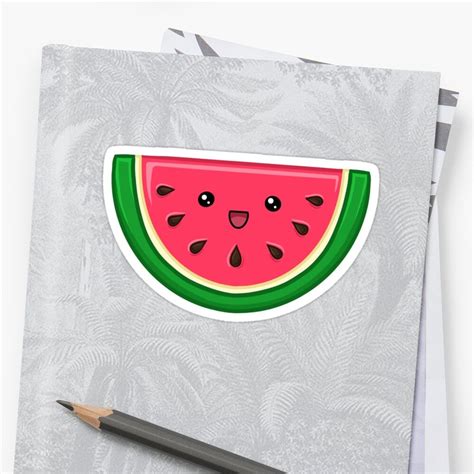 Cute Watermelon Sticker By Kbellacreative Cute Watermelon Watermelon