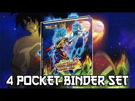 Dragon Ball Super Broly SDBH 4 POCKET BINDER SET YouTube