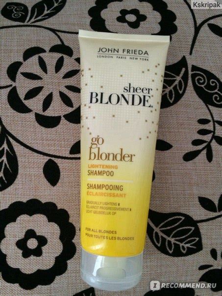 Осветляющий кондиционер John Frieda Sheer Blonde Go Blonder для