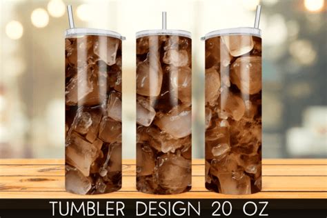 Iced Coffee Tumbler Wrap Sublimation Graphic By Mragjaza Creative Fabrica