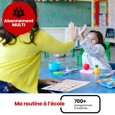 Pictogrammes à imprimer pour l école Abonnement annuel IDEOpicto