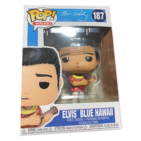 Funko Toys Nib Funko Pop Rocks Elvis Presley Blue Hawaii 87 Collect