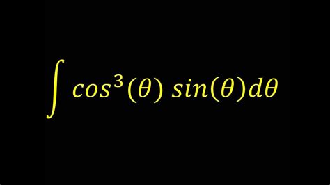 Integral Of Cos3xsinx Integral Example Youtube