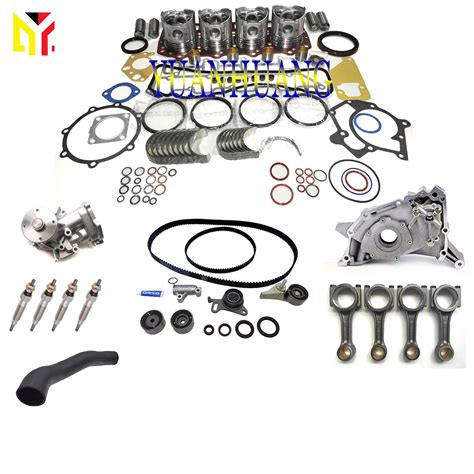 4d56 Engine Rebuild Kit With Oil Pump Water Pump Timing Kit Glow Plugs Intercooler Hose For