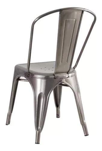 Silla Av Industrial Galvanizada Tolix Iron Design Color Del Marco De