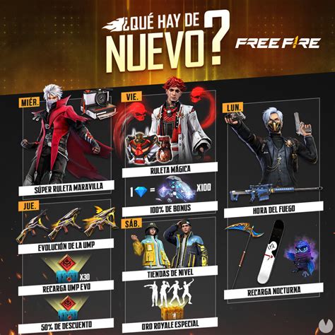 FREE FIRE Agenda semanal del 14 al 19 de septiembre UMP Súper