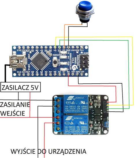 Sterowanie Przekaźnikiem Za Pomocą Przycisku I Arduino Nano Oraz Wemos D1 Mini