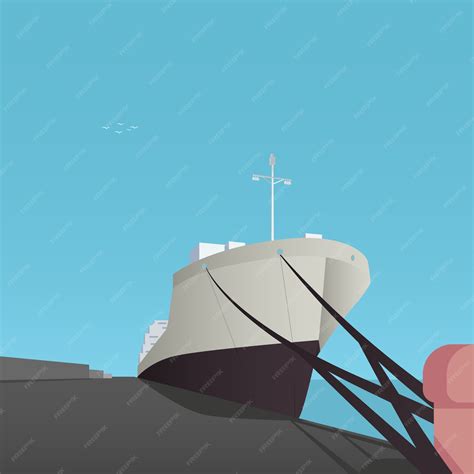Premium Vector | Ship background design
