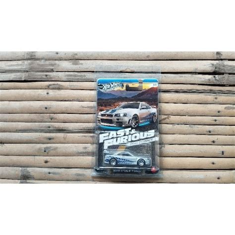 Jual Hot Wheels Nissan Skyline Gt R R Fast And Furious Brian O Conner Free Protect Shopee