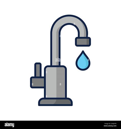 Water Tap Icon Vector Design Template In White Background Stock Vector