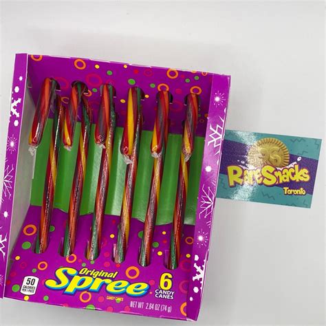 Original Spree Candy Canes 74g Raresnackstoronto