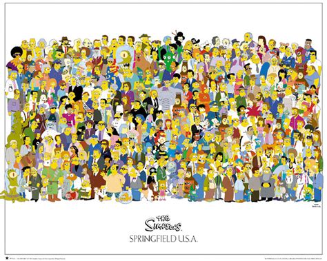 Poster THE SIMPSONS - cast | Wall Art | 3+1 FREE | UKposters