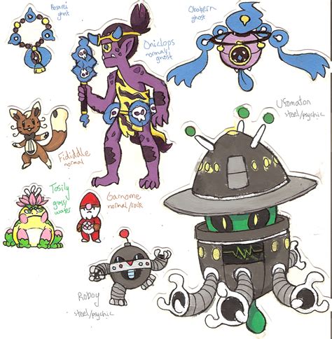 Fakemon set (6-2) by Coonae on DeviantArt