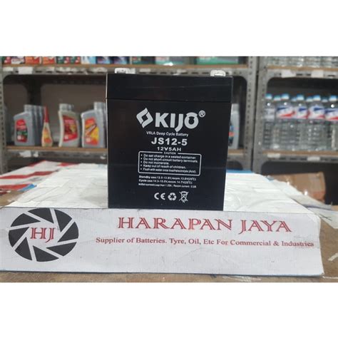 Jual AKI KIJO 12V 5AH UTK UPS DLL Shopee Indonesia