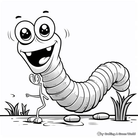 Inchworm Coloring Pages Free And Printable