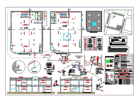 Projeto De Prevencion De Incendio En Autocad Cad 43431 Kb Bibliocad