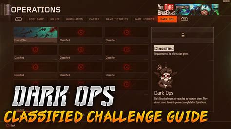 Black Ops 3 Dark Ops Challenges Guide Youtube