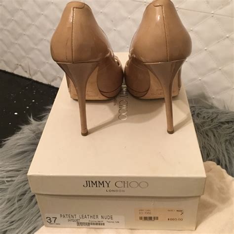Jimmy Choo Shoes Jimmy Choo Patent Leather Nude Size Poshmark