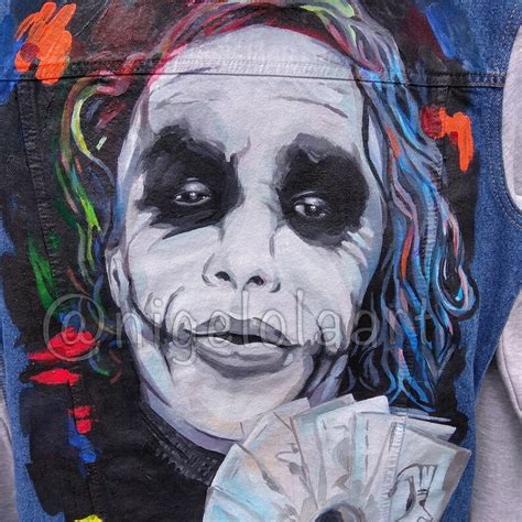 Hand Painted Joker Jacket Suicide Squad Movie Purple Joker | Etsy