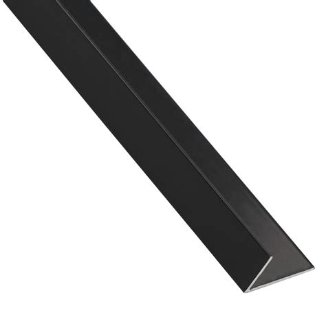 Cornière Inégale Aluminium Anodisé Noir Lisse L1000 Mm Leroy Merlin