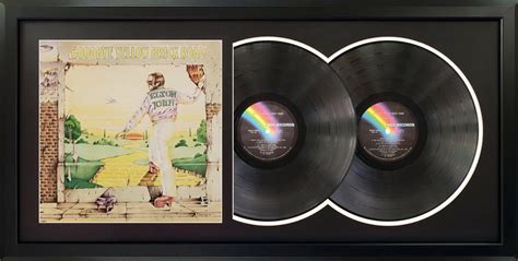 "Goodbye Yellow Brick Road" with Original Album-17.5x34.4 Framed Double ...