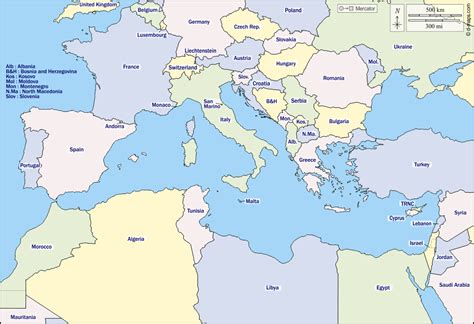 Mediterranean Sea Free Map Free Blank Map Free Outline Map Free Base