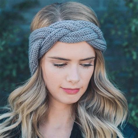 Winter Knitted Warm Headband Women Braided Wool Hairband Turban Girls