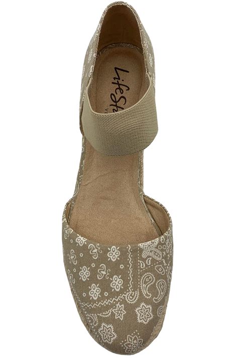 Lifestride Kaylee Espadrille Wedge Sandal Paisley Jender