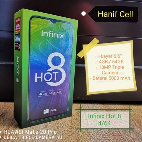 Jual Infinix Hot 8 4GB 64GB Garansi Resmi Shopee Indonesia