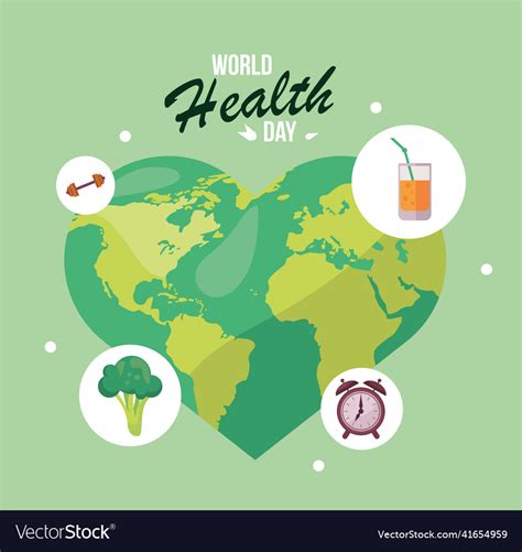 World Health Day Celebration Royalty Free Vector Image