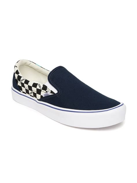 Buy Vans Unisex Navy Printed Lite Slip On Sneakers Casual Shoes For