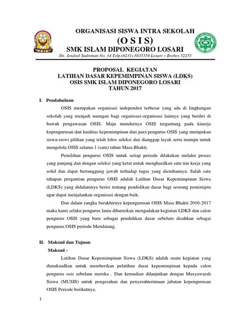 Proposal Kegiatan Osis Pdf