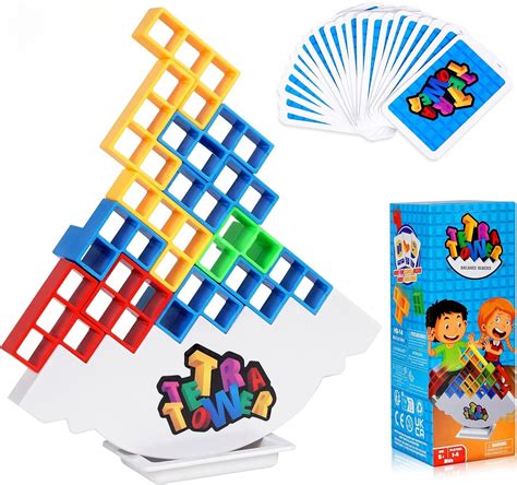 Amazon GrainBuds Tetra Tower Balance Stacking Game Team Tower Game