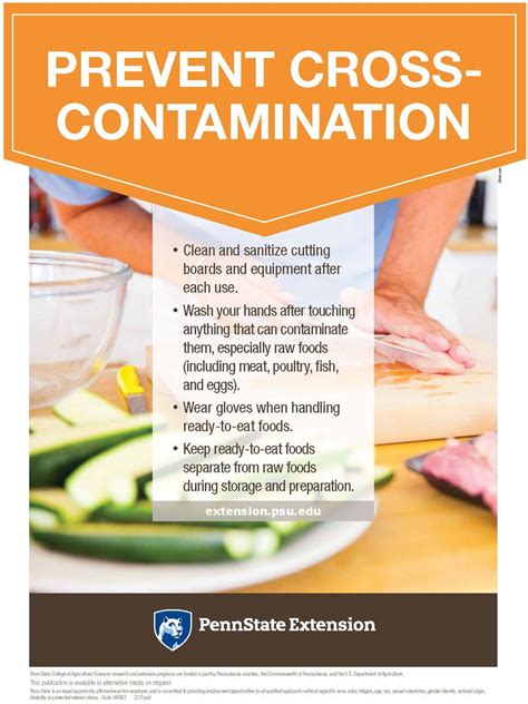 Food Safety And Sanitation Poster