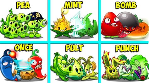 Random 12 Best Team Plants POWER UP Battlez Who Will Win PvZ 2