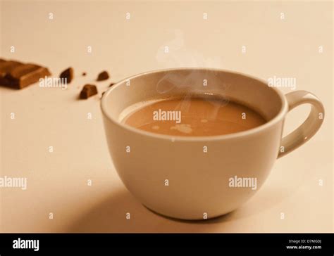 Image Of A Cup Of Hot Chocolate Stock Photo Alamy