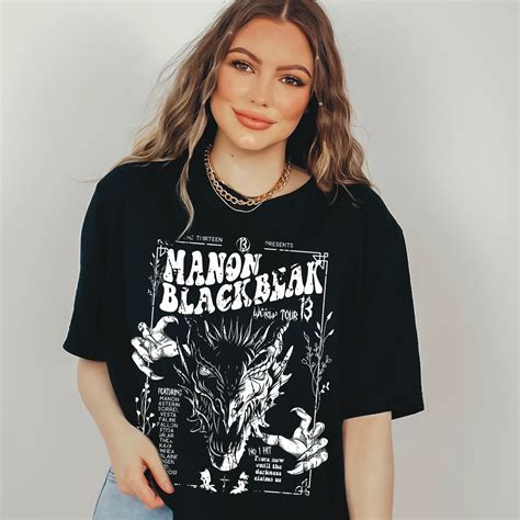 Manon Blackbeak Tshirt Throne Of Glass Merch Caffeineandcurses Artofit