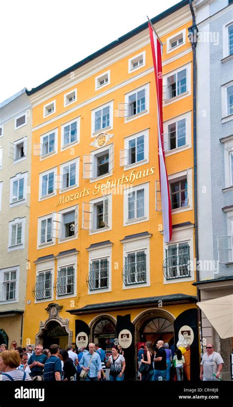 Mozart birthplace house, Salzburg, Austria Stock Photo - Alamy